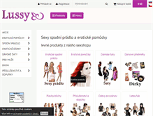 Tablet Screenshot of lussy.cz